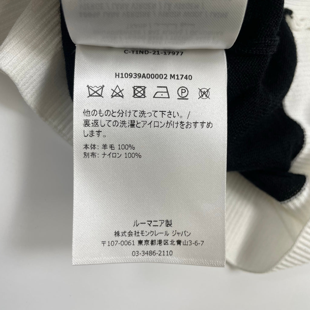 MONCLER モンクレール / POLO TRICOT ニットポロシャツ 参考定価：80,000程度 SIZE：M