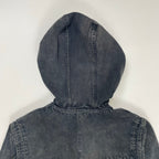 DENIM＆Co / ブラックデニムダッフルコート SIZE:M