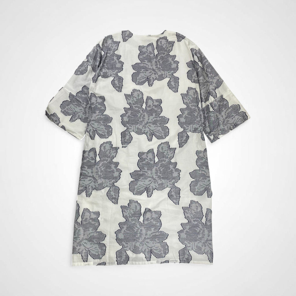 UNITED ARROWS ユナイテッドアローズ / ヘンリーネック ジャガードシャツワンピース 参考定価：18,000程度 SIZE:36