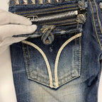 LOLITA JEANS ロリータジーンズ / Y2Kスタッズフレアデニムパンツ SIZE:24