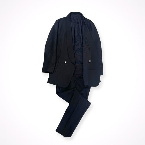 The SAKAKI / ショールカラーセットアップ 参考定価：90,000程度 SIZE ジャケット:L スラックス:S