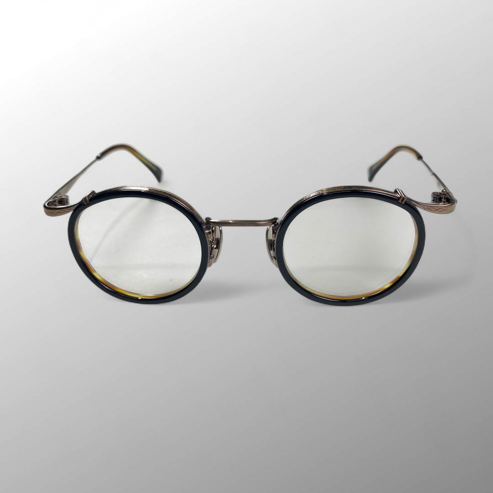 金子眼鏡 プレミアムライン / インナーリム ラウンド  度なしクリアレンズ 参考定価：78,000+tax