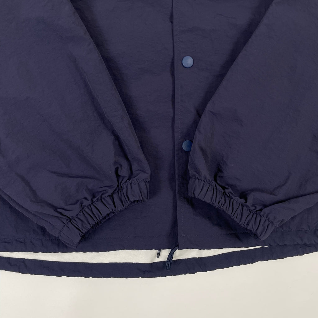 stacks bookstore × FIRST DOWN / コラボ 刺繍ロゴコーチジャケット ネイビー SIZE:XL