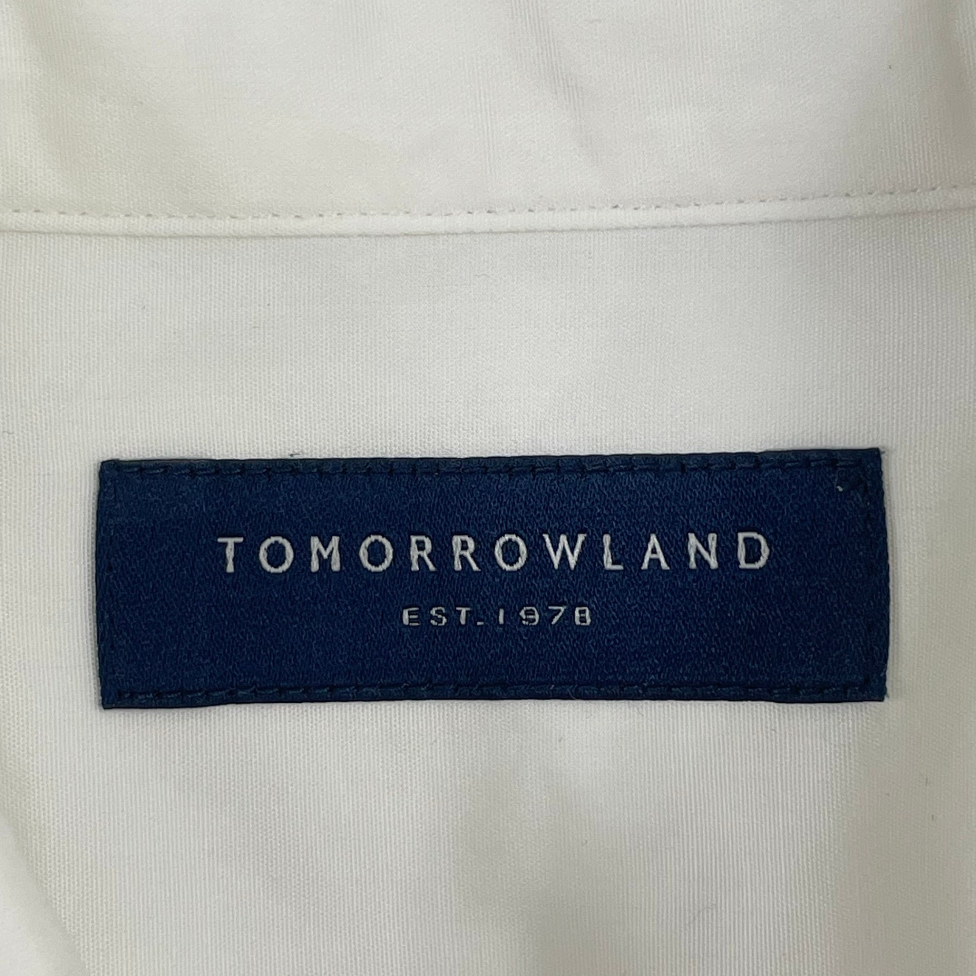 TOMORROWLAND / ブリティッシュポプリン セミワイドカラーシャツ 参考定価：18,000程度 SIZE：M