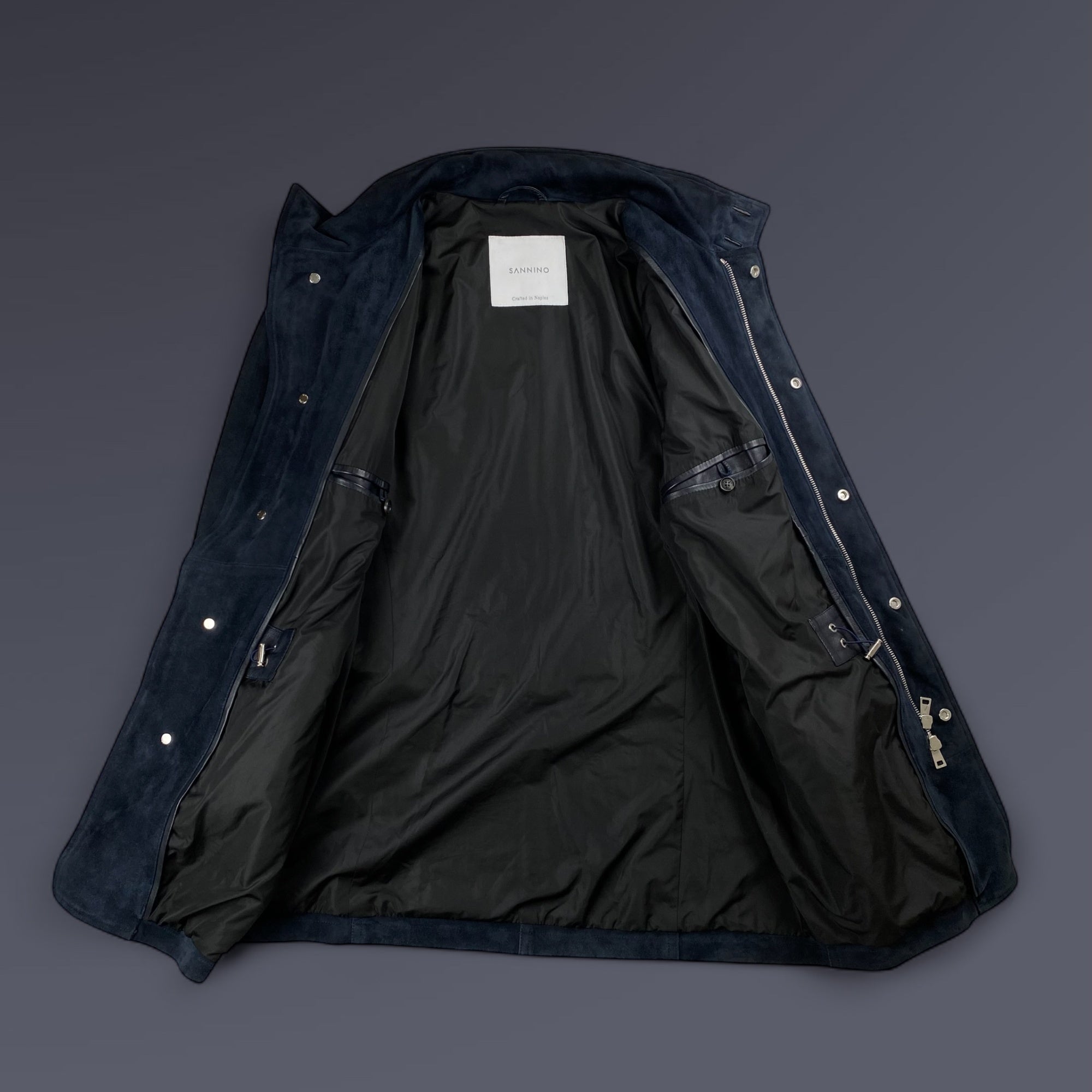 【干場 義雅さん別注】 SANNINO サンニーノ / M-65タイプ ラムレザー スエード ジャケット SIZE：48