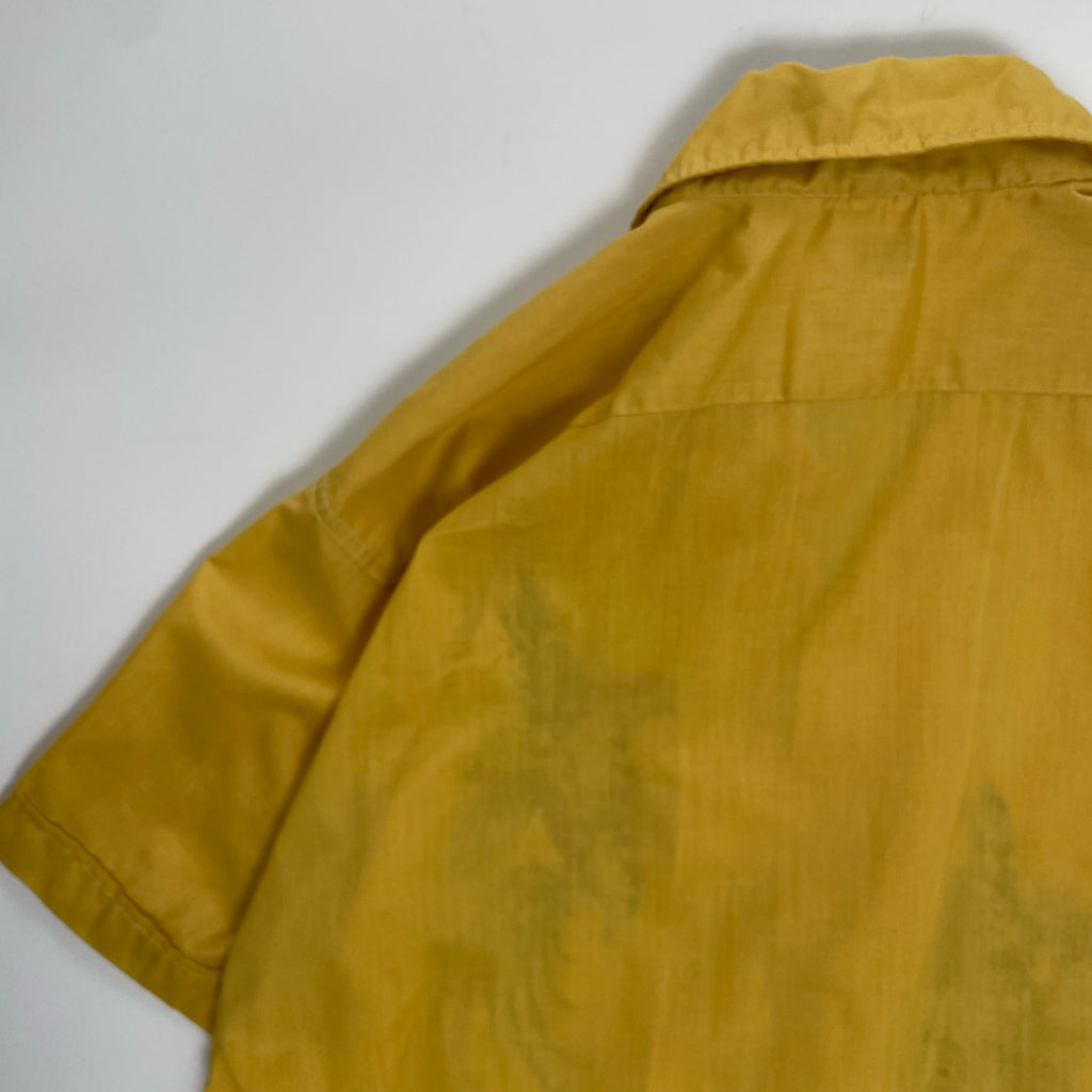 VINTAGE ヴィンテージ / 【PEARL OF THE ORIENT】70sオナガドリ刺繍シャツ SIZE：L