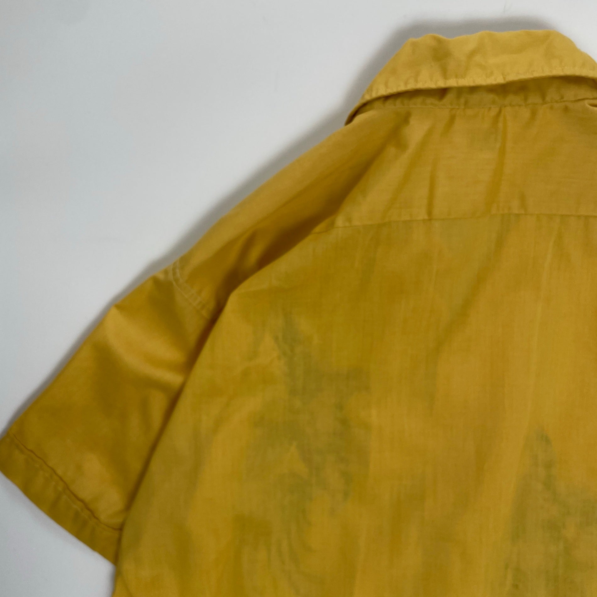 VINTAGE ヴィンテージ / 【PEARL OF THE ORIENT】70sオナガドリ刺繍シャツ SIZE：L