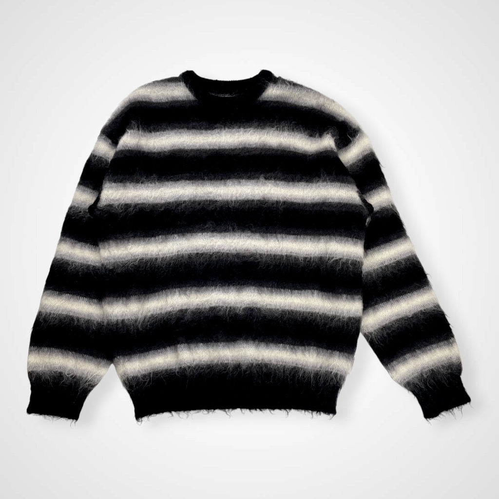 MINEDENIM マインデニム / Blurry Border Mohair Knit Pullover モヘヤMIX 参考定価：48,000+tax SIZE:2