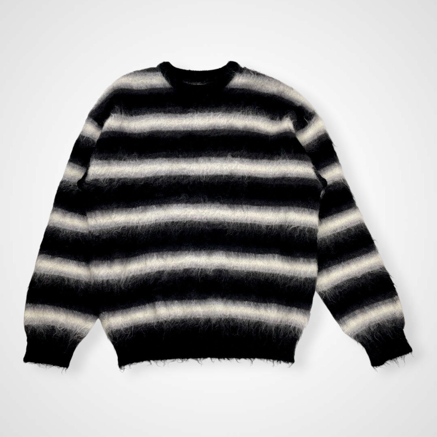 MINEDENIM マインデニム / Blurry Border Mohair Knit Pullover モヘヤMIX 参考定価：48,000+tax SIZE:2