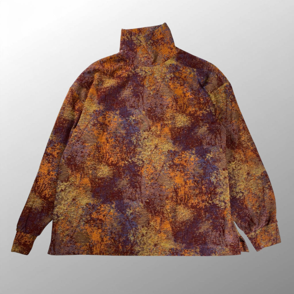 MAISON SPECIAL メゾンスぺシャル / アブストラクトパイルジャガードプライムオーバータートルネックロングスリーブTシャツ SIZE:44