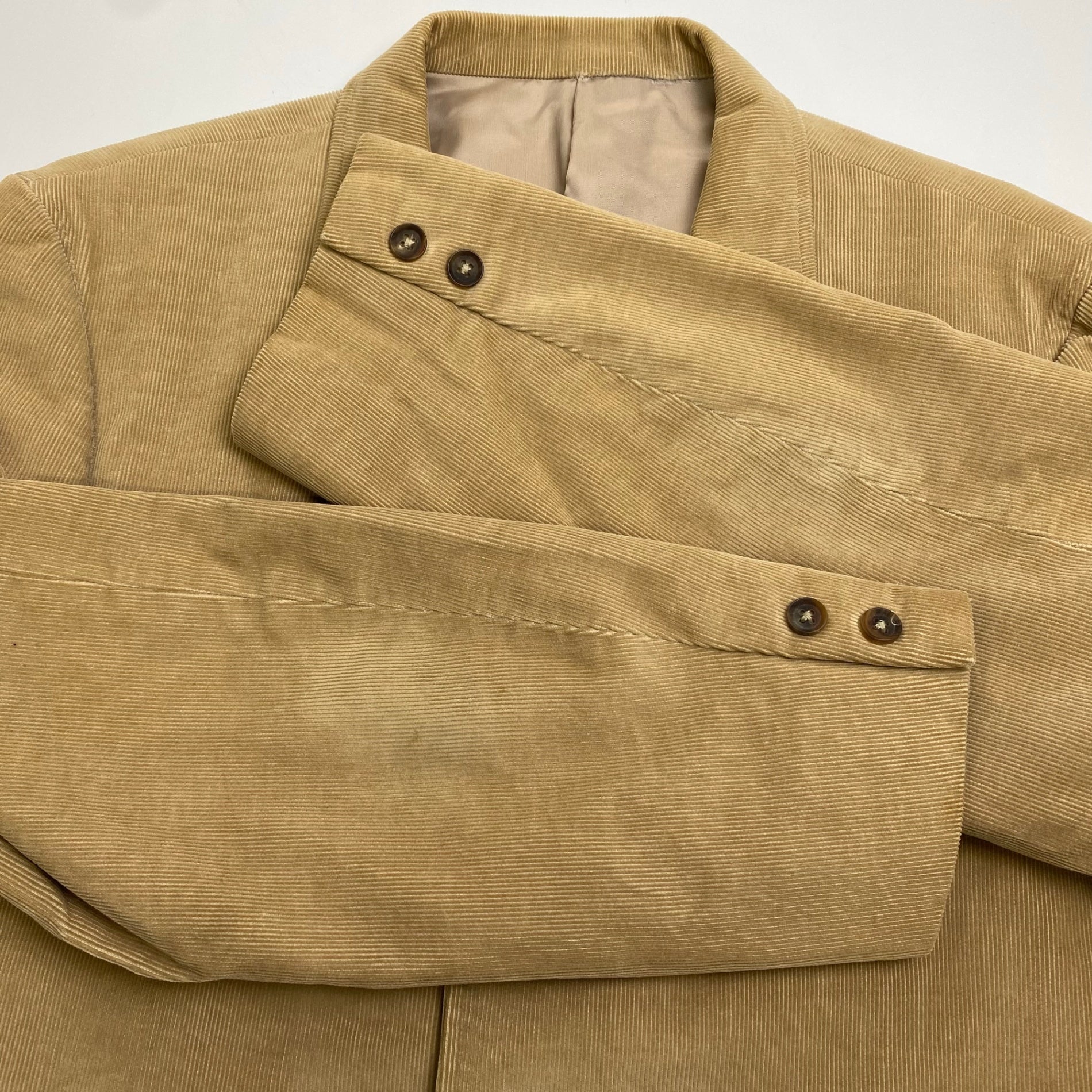 VAN JAC ヴァン ヂャケット / コーデュロイ 段返り3Bジャケット ベージュ SIZE:L