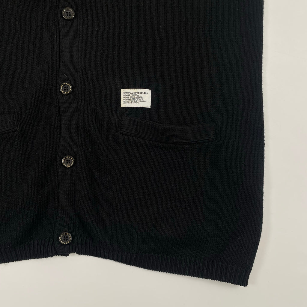 WTAPS ダブルタップス / オールドVネックニットベスト ブラック SIZE:1
