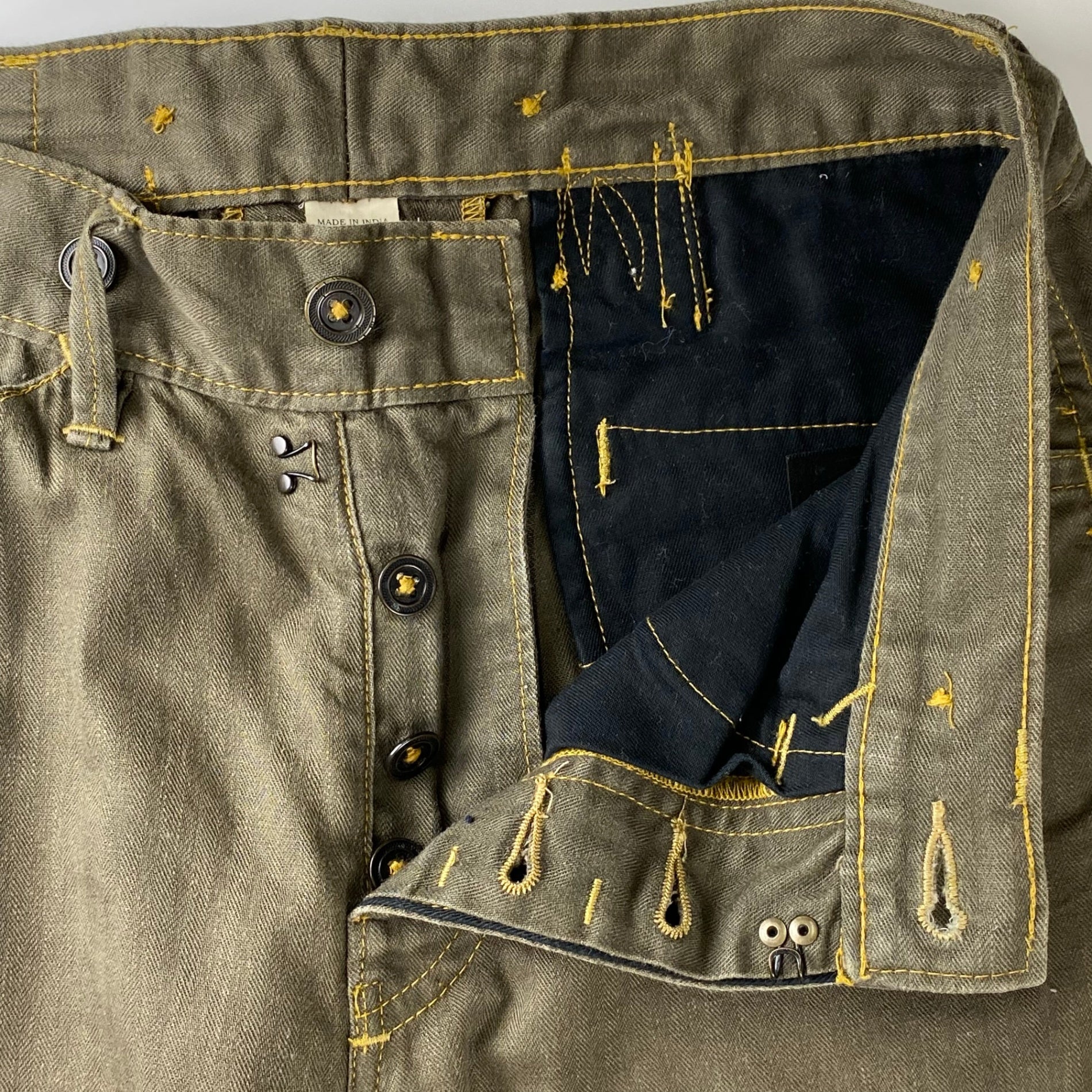 RRL ダブルアールエル / オフィサーリネンコットンヘリンボーンパンツ 23SS 参考定価：52,000+tax SIZE:28×30