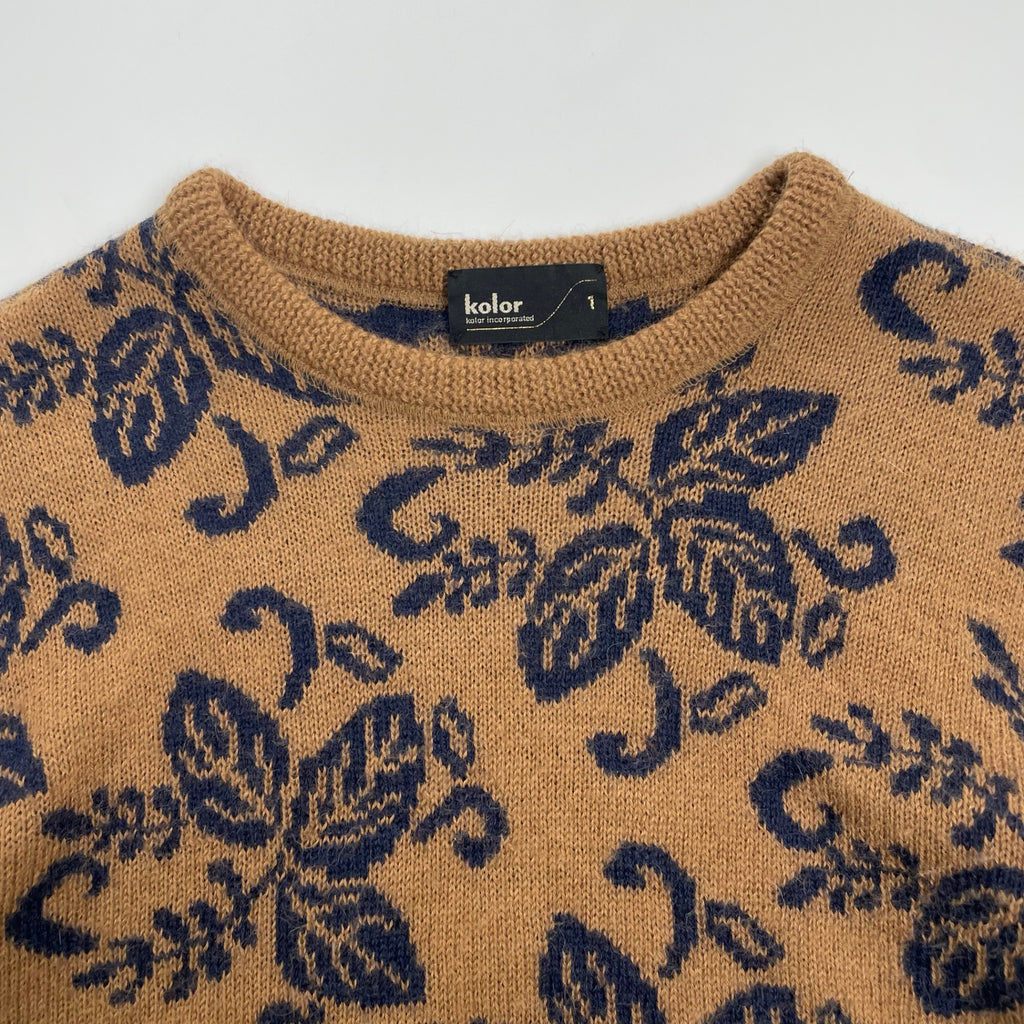 kolor カラー / ボタニカルジャガードニット 13AW 参考定価：44,000+tax SIZE:1