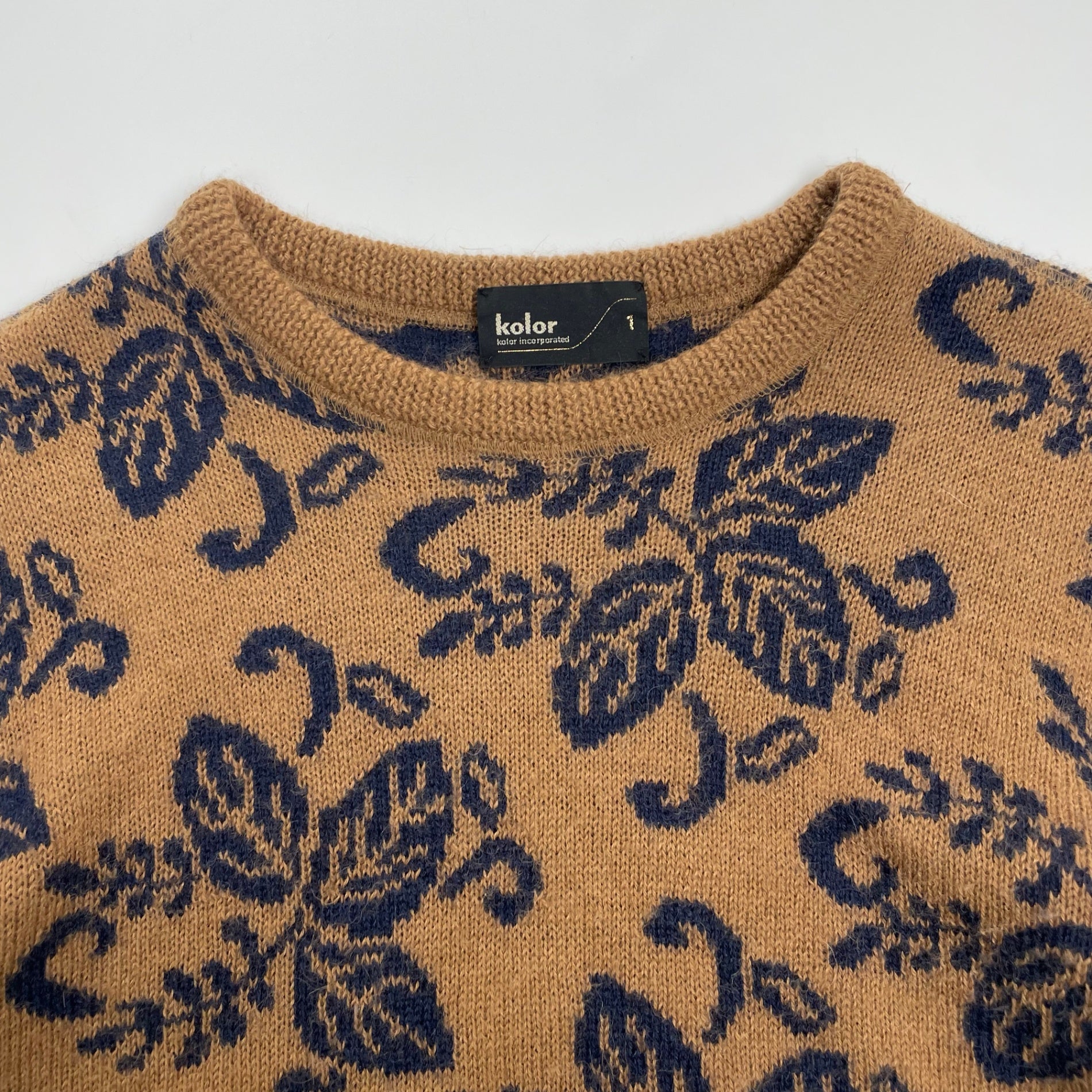 kolor カラー / ボタニカルジャガードニット 13AW 参考定価：44,000+tax SIZE:1