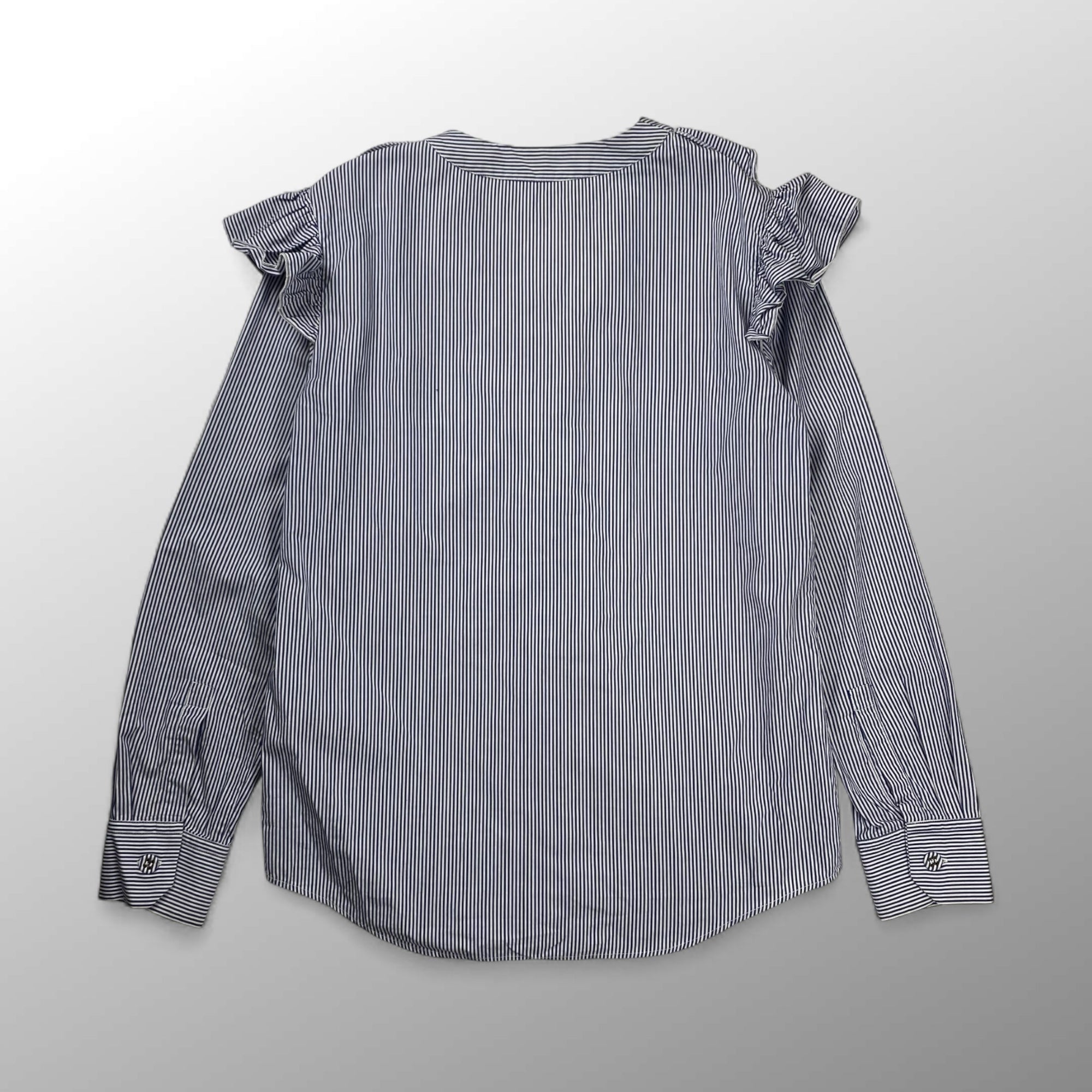 VIVETTA ヴィヴェッタ / フリルストライプシャツ ブラウス 参考定価：50,000程度 SIZE：44