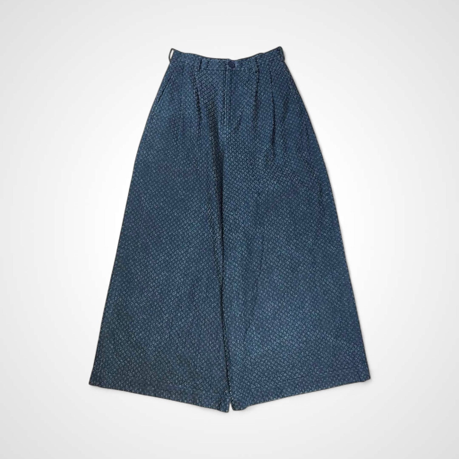 ANREALAGE アンリアレイジ / ハカマデニム 袴 ファンシーツイード インディゴ 参考定価：40,000程度 SIZE:40