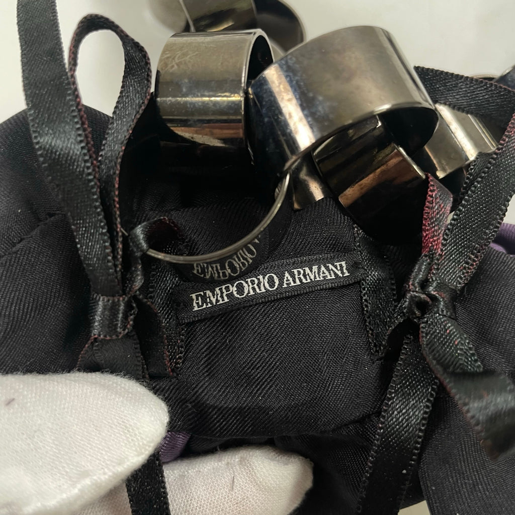 EMPORIO ARMANI / フラワーモチーフ メタルチェーンネックレス 参考定価：50,000程度