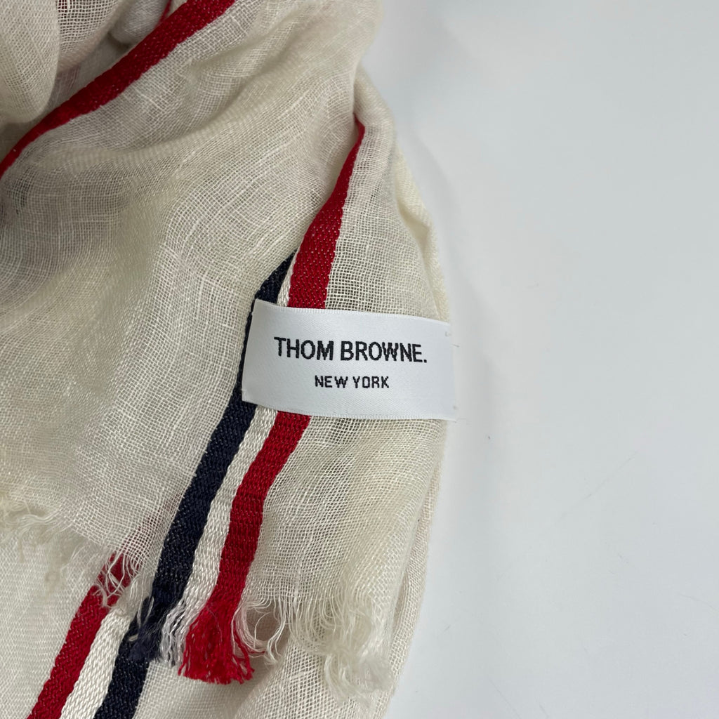 THOM BROWNE トムブラウン / トリコロールストール 参考定価：36,000程度 SIZE:180cm×65cm