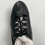 VINTAGE 8-90s yohji yamamoto ヨウジヤマモト / Gillies shoes ギリーシューズ レザー ブラック 丸文字 SIZE:M(23cm程度)