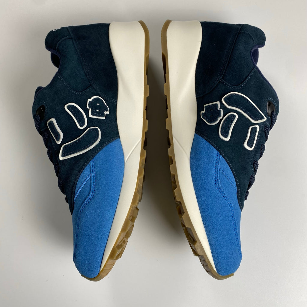 【未使用】 Sangacio サンガッチョ / BLUE × NAVY カウレザースニーカー 参考定価：24,000+tax SIZE:27cm