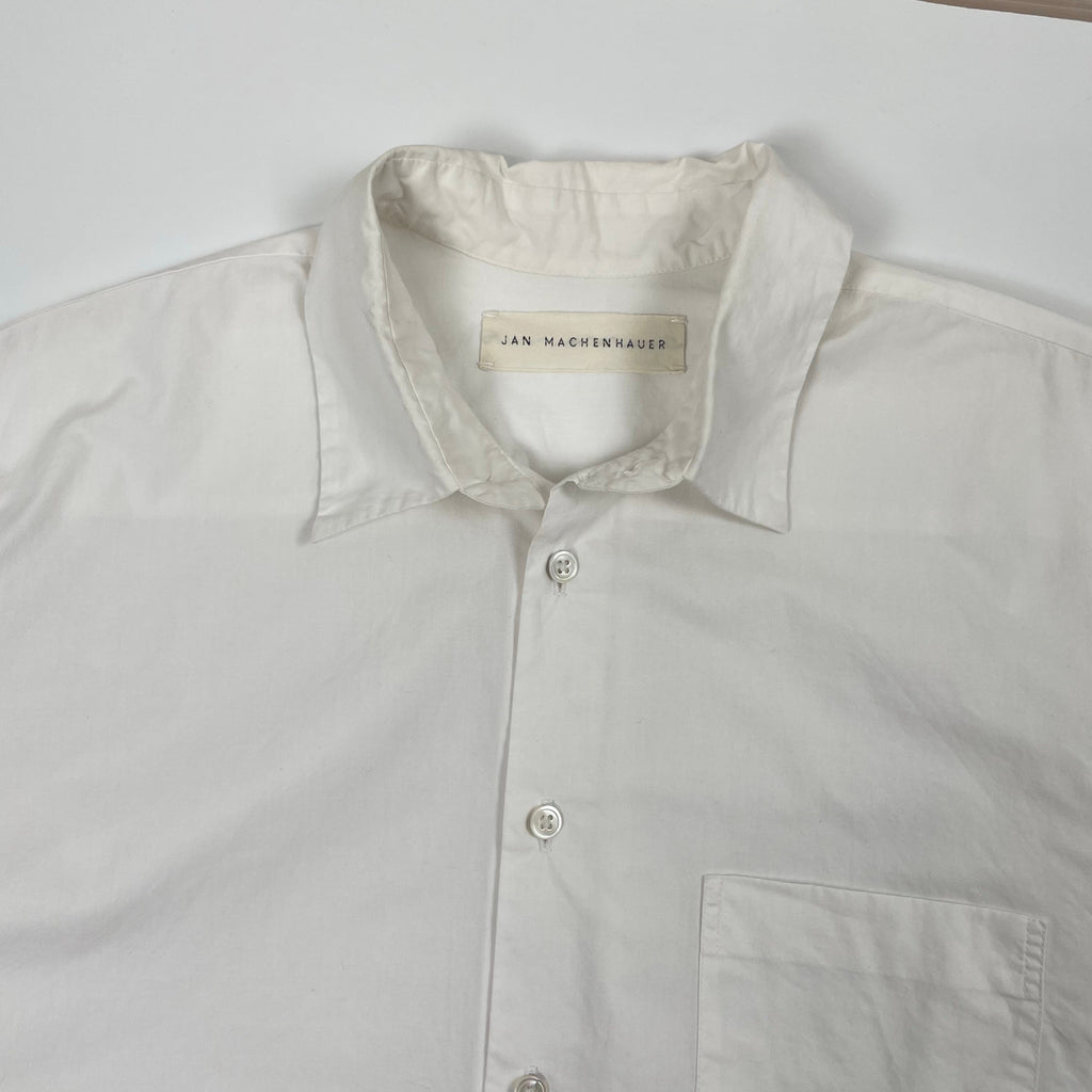JAN MACHENHAUER / レギュラーカラーポプリンシャツ 参考定価：50,000程度 SIZE：48