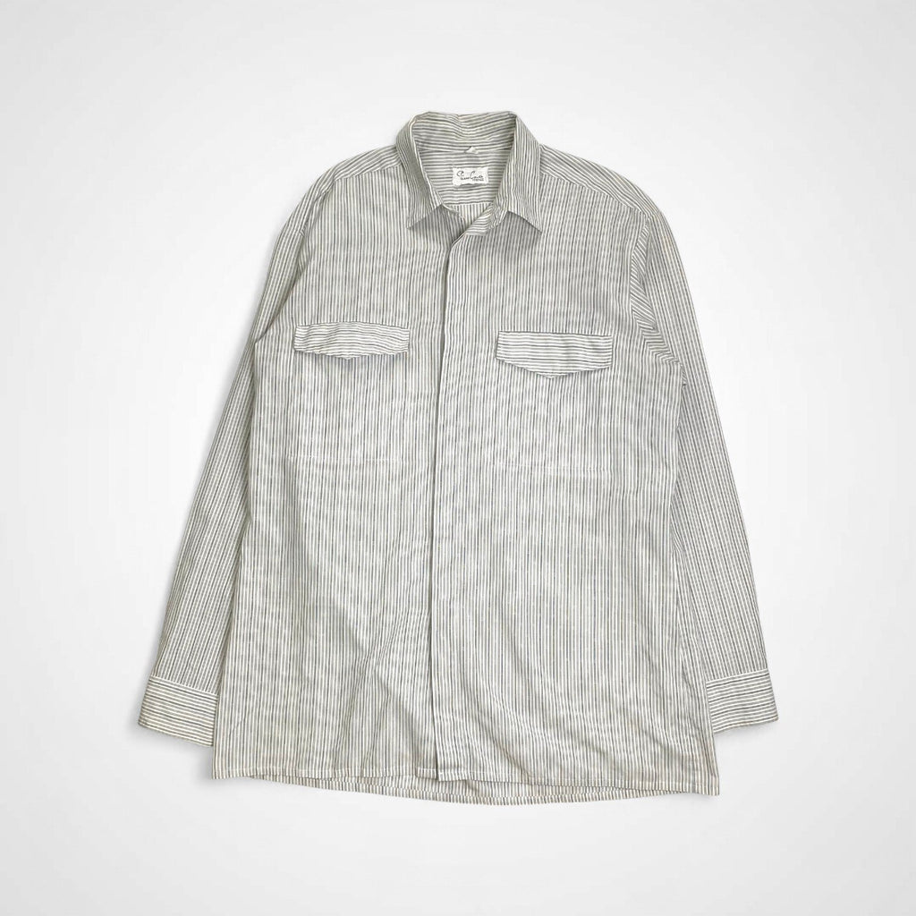 EURO VINTAGE ユーロヴィンテージ / ユーロ ヴィンテージシャツ ホワイト×ライトグレー SIZE:39