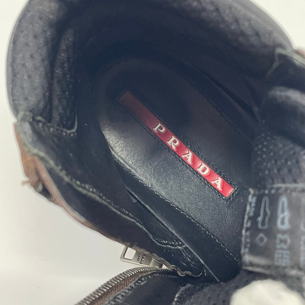 PRADA SPORT / テックレースレザーブーツ 極美品 SIZE:8