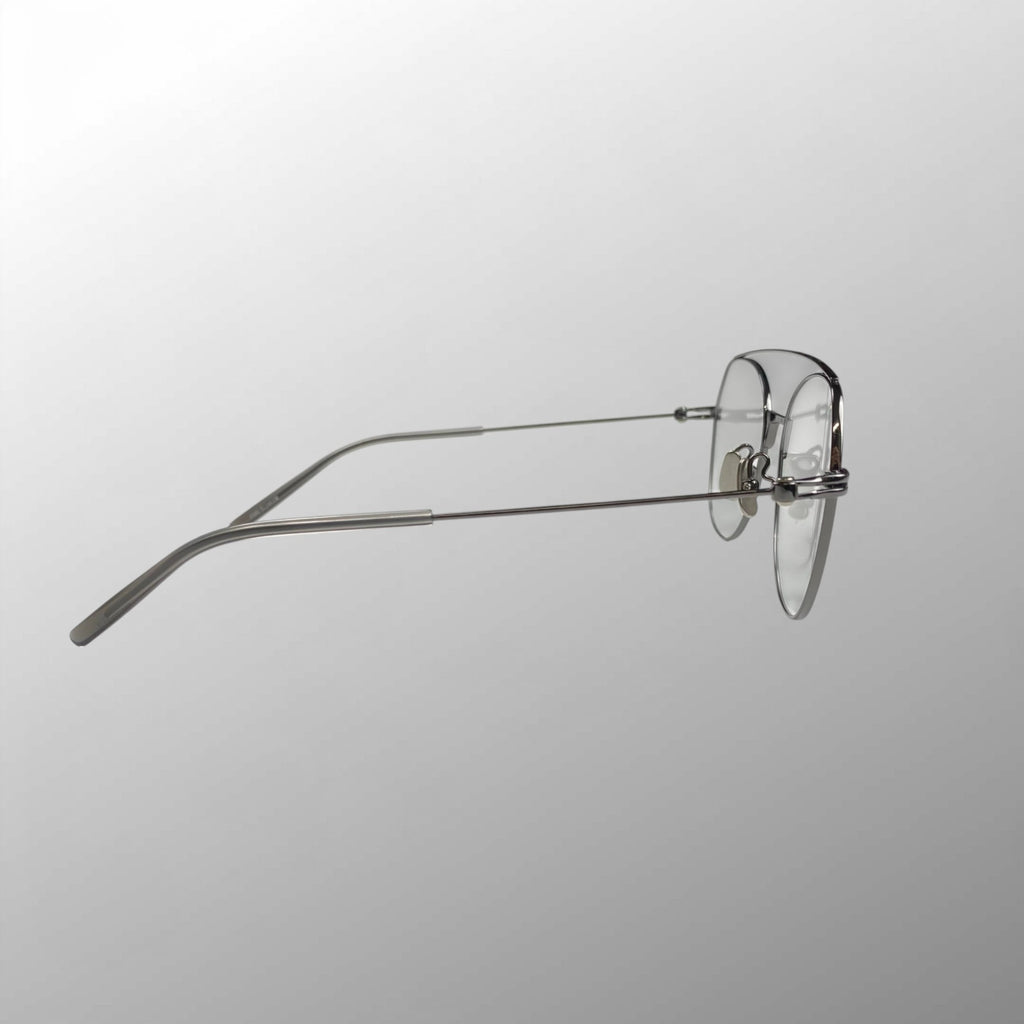 【美品】 金子眼鏡 / PURE TITANIUM ダブルブリッジ  KM-38 GY 参考定価：50,000程度