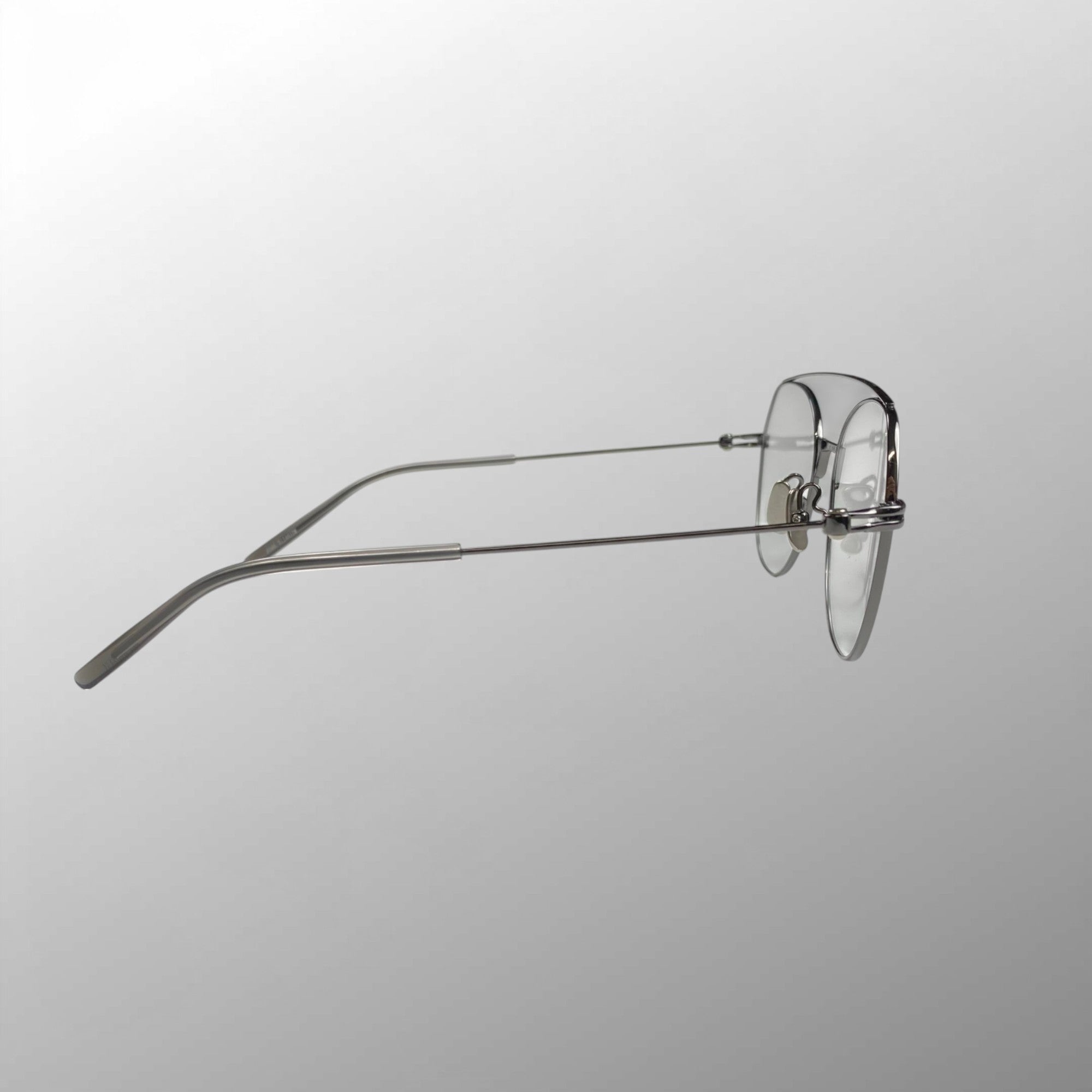 【美品】 金子眼鏡 / PURE TITANIUM ダブルブリッジ  KM-38 GY 参考定価：50,000程度