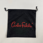 Carlos Falchi / シボ革 ミニショルダーバッグ 参考定価：50,000程度