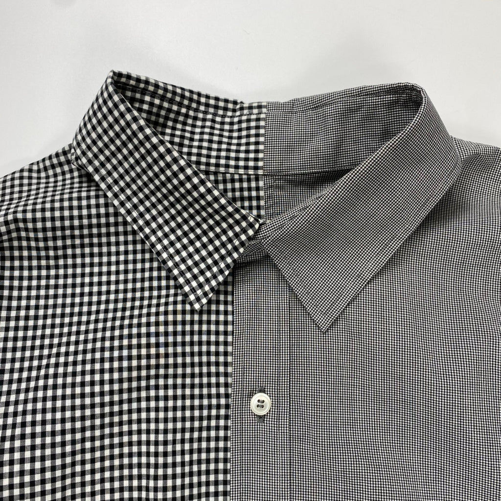DRESSEDUNDRESSED ドレスドアンドレスド / PINSTRIPE COLOR BLOCK SHIRT 切替ビッグシャツ SIZE:2