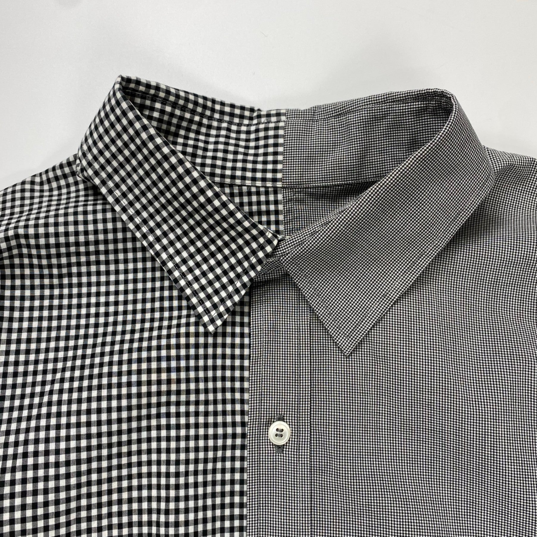 DRESSEDUNDRESSED ドレスドアンドレスド / PINSTRIPE COLOR BLOCK SHIRT 切替ビッグシャツ SIZE:2