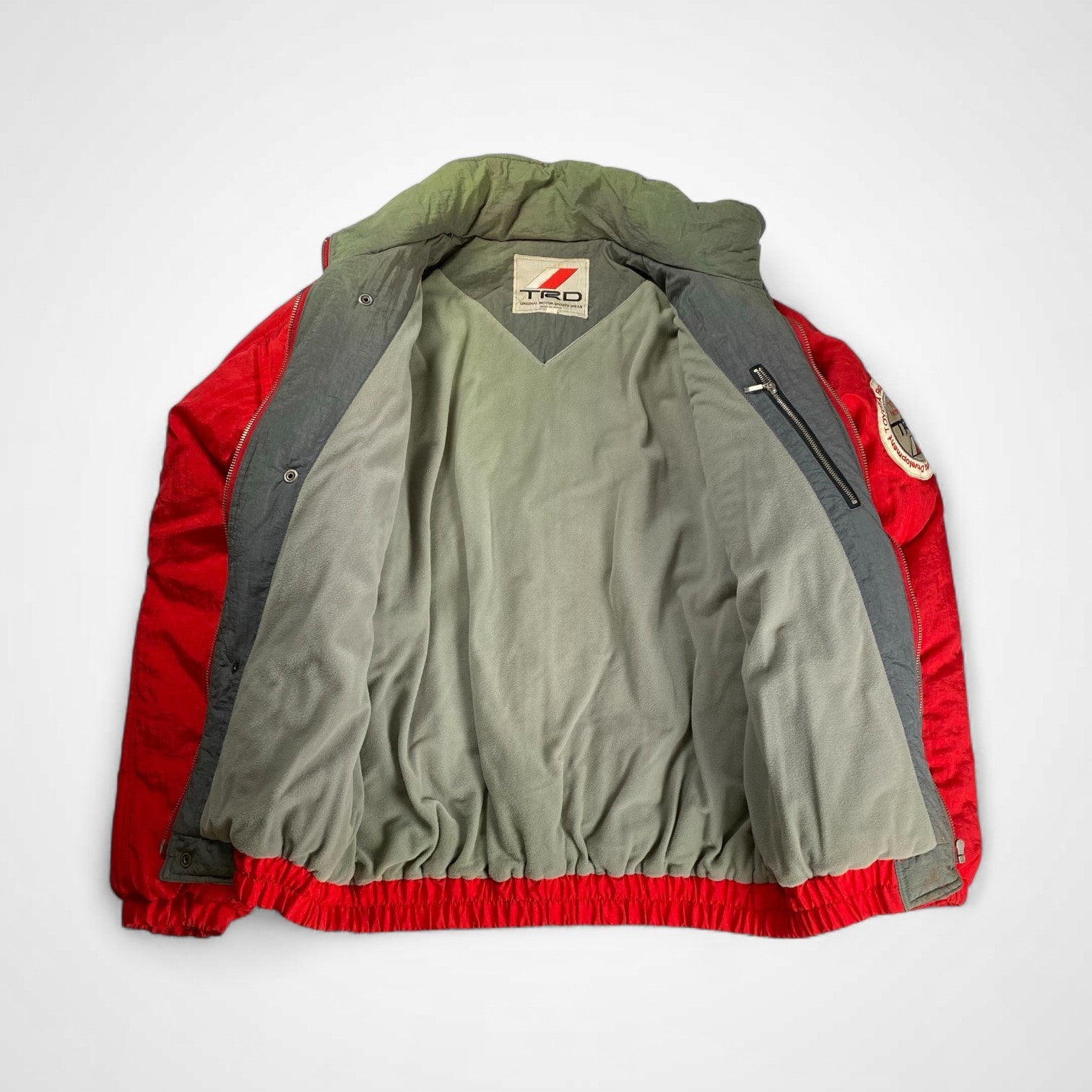 TOYOTA MOTOR SPORT トヨタ / 90s ヴィンテージレーシングジャケット 中綿 当時物 SIZE：L