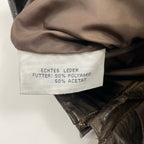 VINTAGE ヴィンテージ / 〈JEAN PIERRE MICHELET〉 再構築デザインストライプレザーパンツ SIZE：42