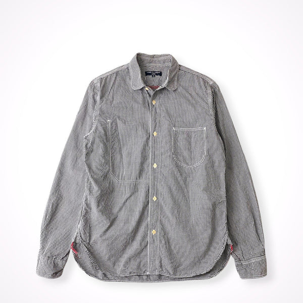COMME des GARCONS HOMME / 15SS ギンガムワークシャツ 空環仕上げ SIZE:S