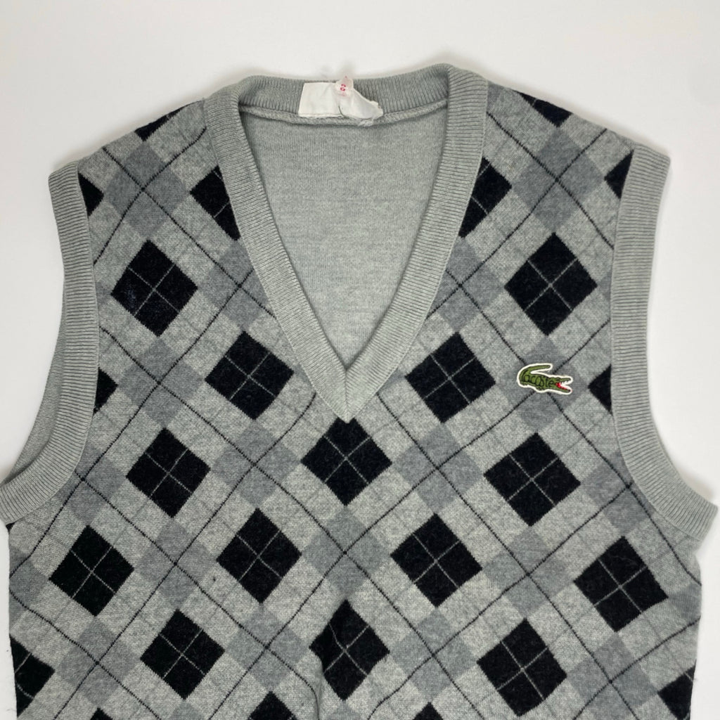VINTAGE LACOSTE ラコステ / ヴィンテージ アーガイルニットベスト SIZE：2