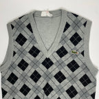 VINTAGE LACOSTE ラコステ / ヴィンテージ アーガイルニットベスト SIZE：2