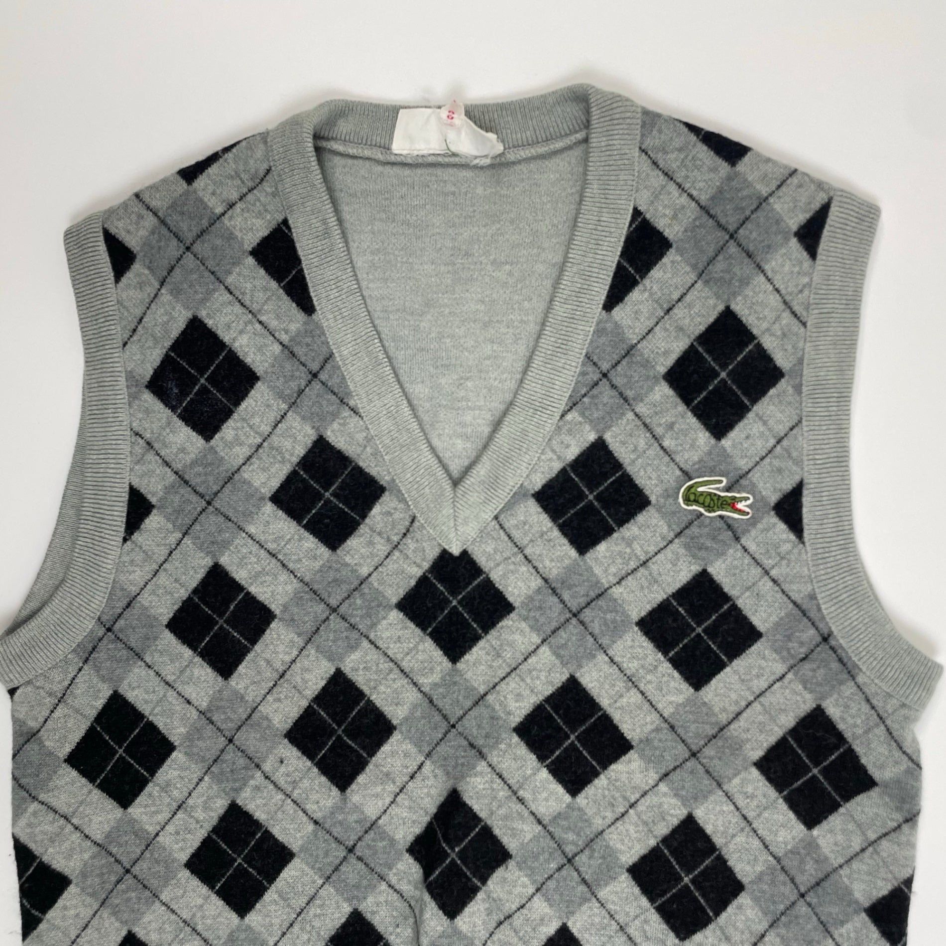 VINTAGE LACOSTE ラコステ / ヴィンテージ アーガイルニットベスト SIZE：2