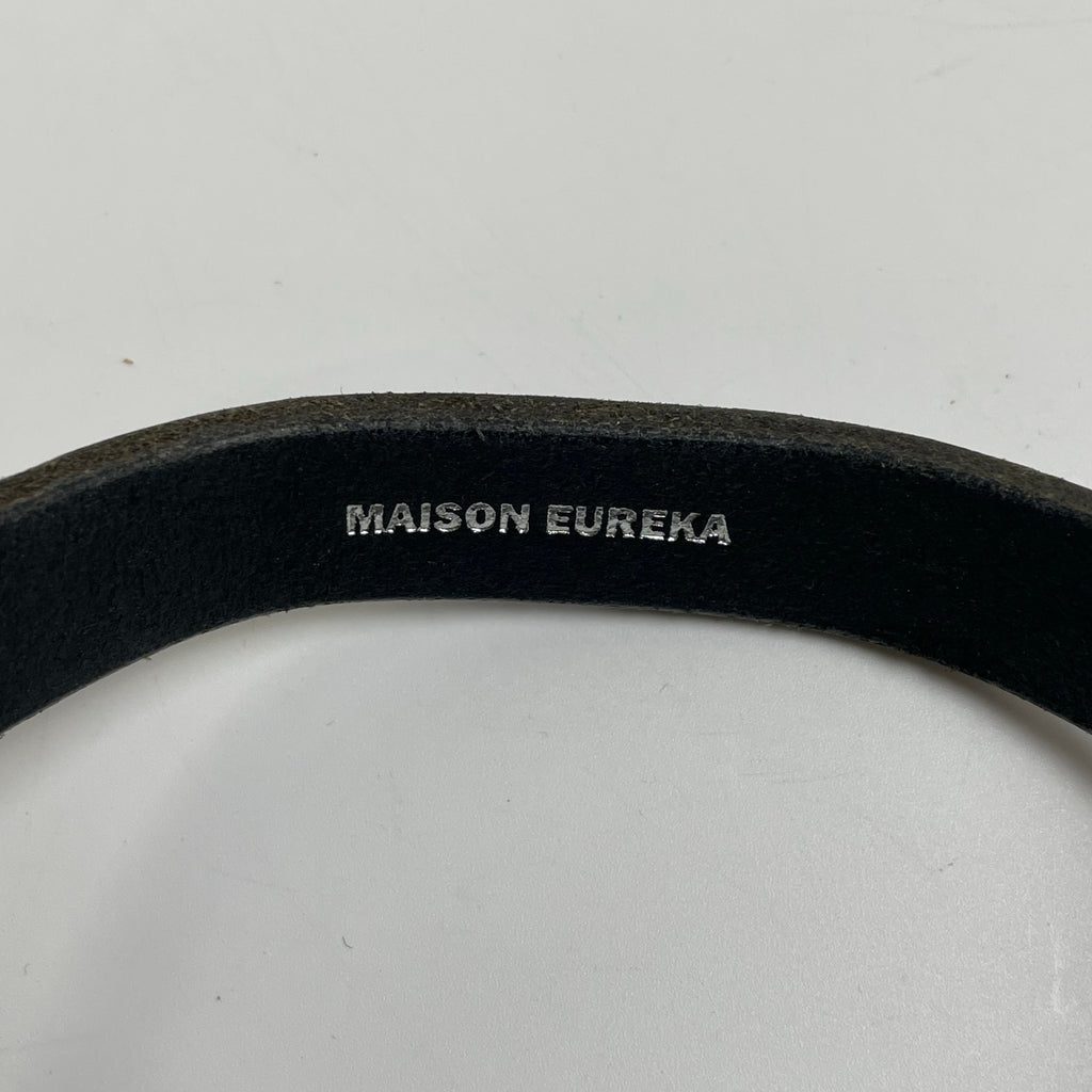 MAISON EUREKA メゾン エウレカ / OILED LEATHER CHOKER レザーチョーカー ブラック