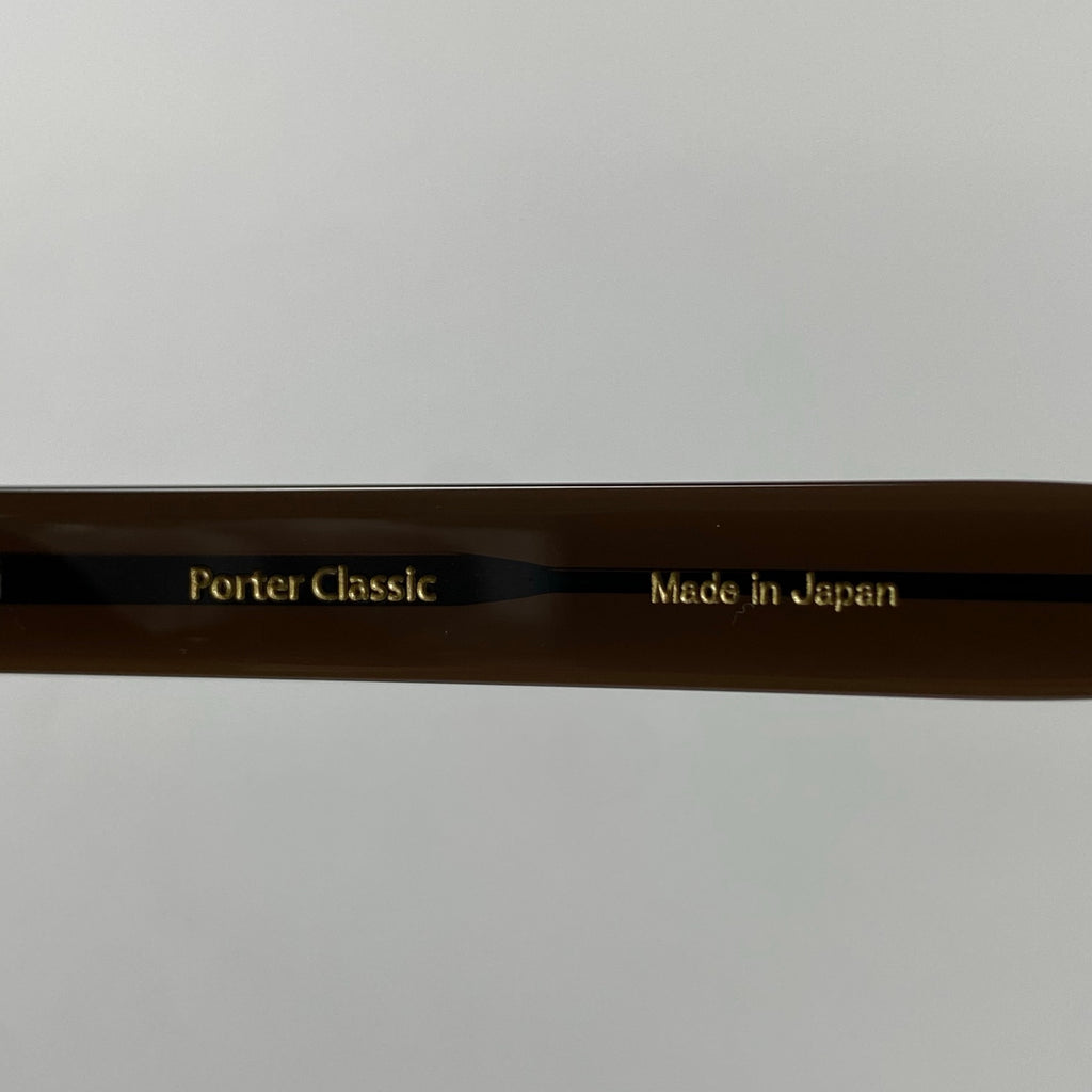 Porter Classics × 金子眼鏡 / SUNGLASSES BEATNIK COLLECTION サングラス ブラウンフレーム  参考定価：47,500+tax