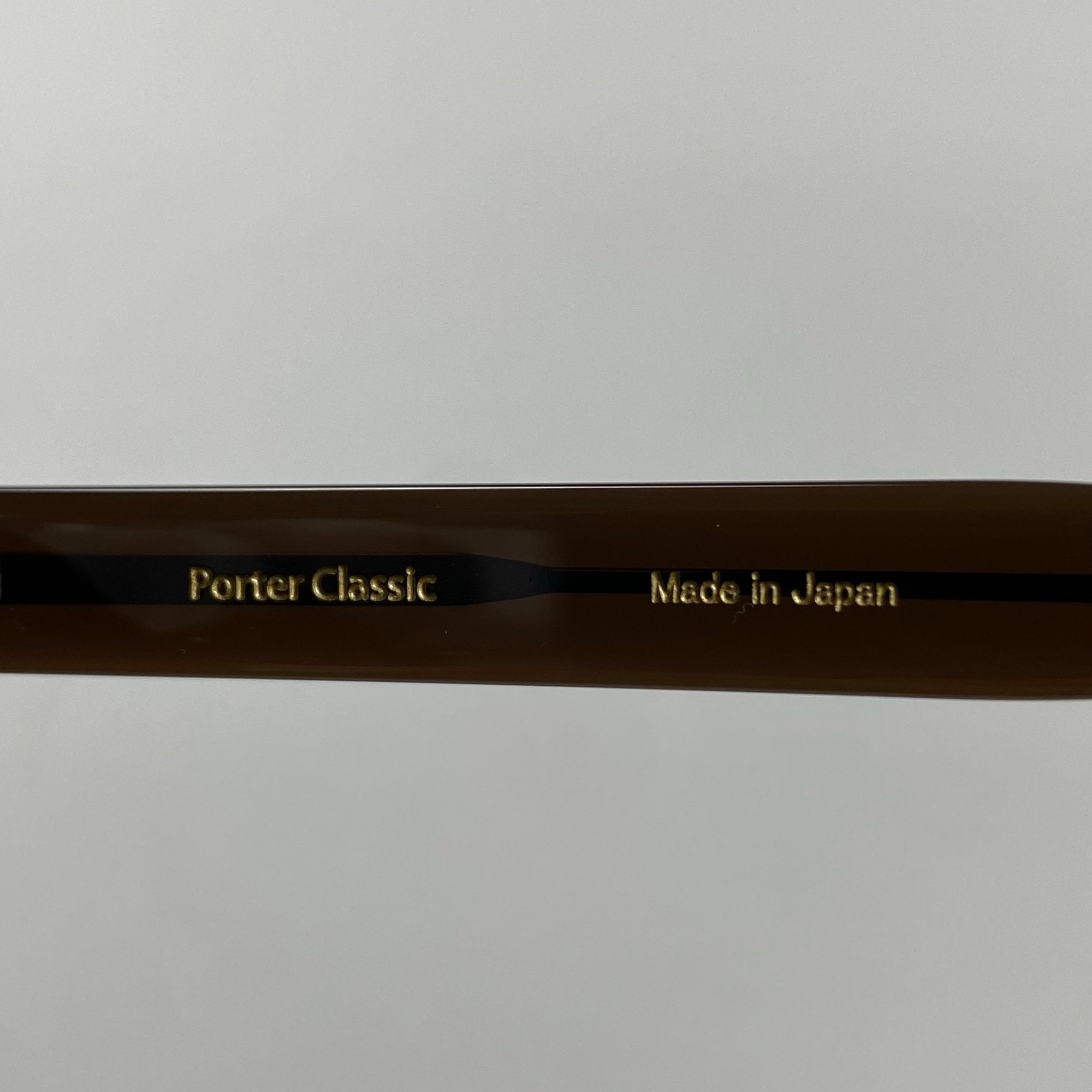 Porter Classics × 金子眼鏡 / SUNGLASSES BEATNIK COLLECTION サングラス ブラウンフレーム  参考定価：47,500+tax