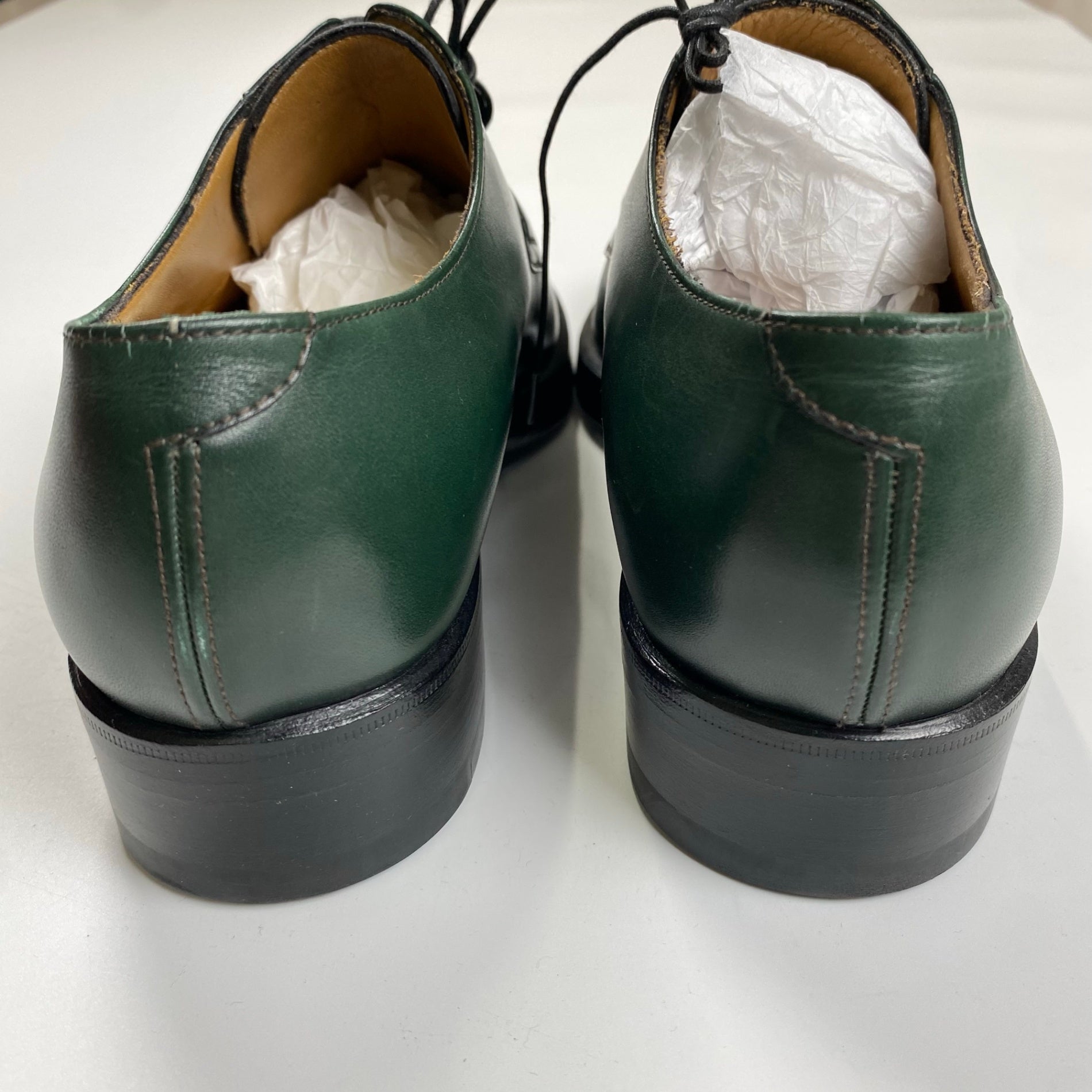 ENZO BONAFE × NAMACHEKO エンツォ ボナフェ ナマチェコ / コラボ メダリオンシューズ ダービーシューズ ダークグリーン 試着程度 参考定価：154,000+tax SIZE:40