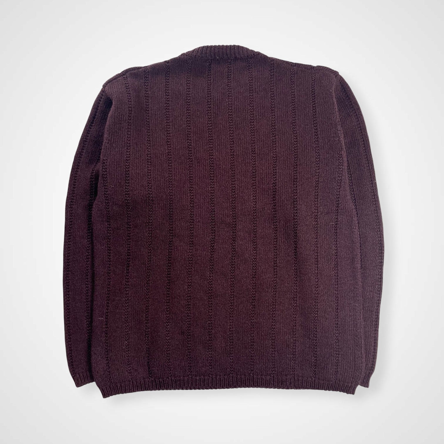 Paul Smith COLLECTION ポールスミスコレクション / コットンウールニット バーガンディ 参考定価：40,000程度 SIZE:L