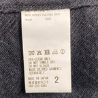 ancellm アンセルム / WOOL KERSEY TAILORED SHIRT ウールカルゼ テーラード シャツ 25AW SIZE：2