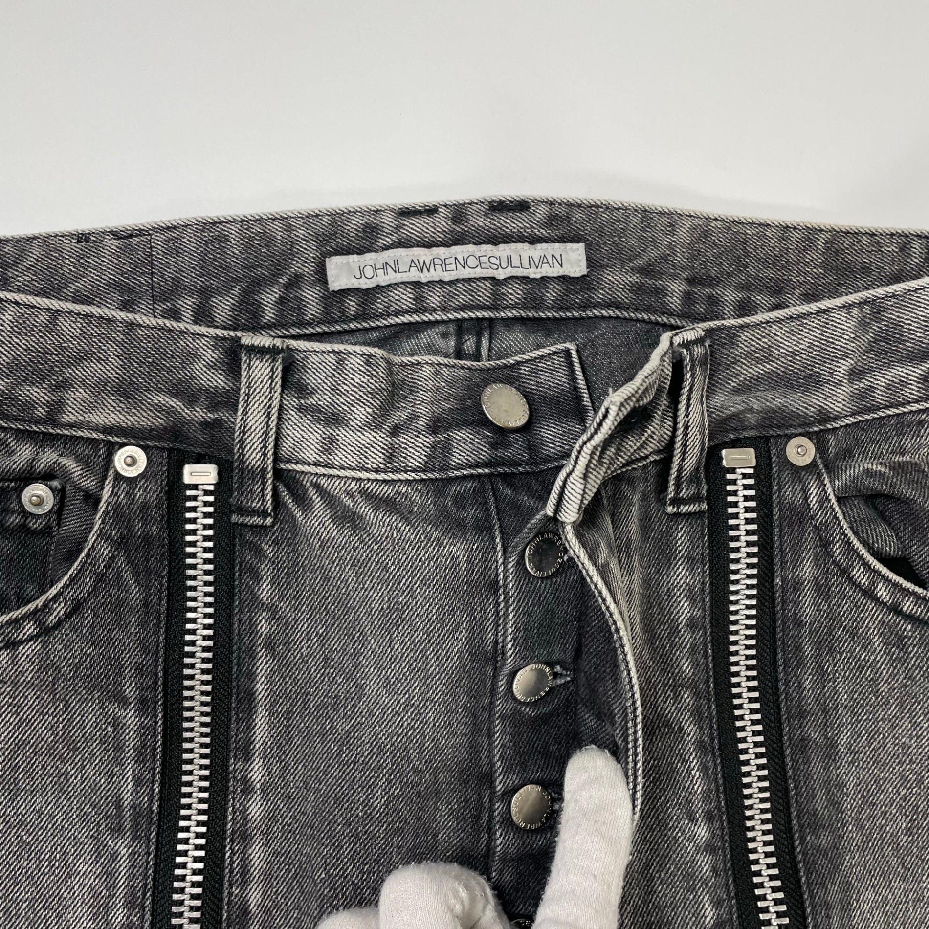 JOHN LAWRENCE SULLIVAN ジョンローレンスサリバン / WASHED DENIM ZIPPED 参考定価：45,000+tax SIZE:48