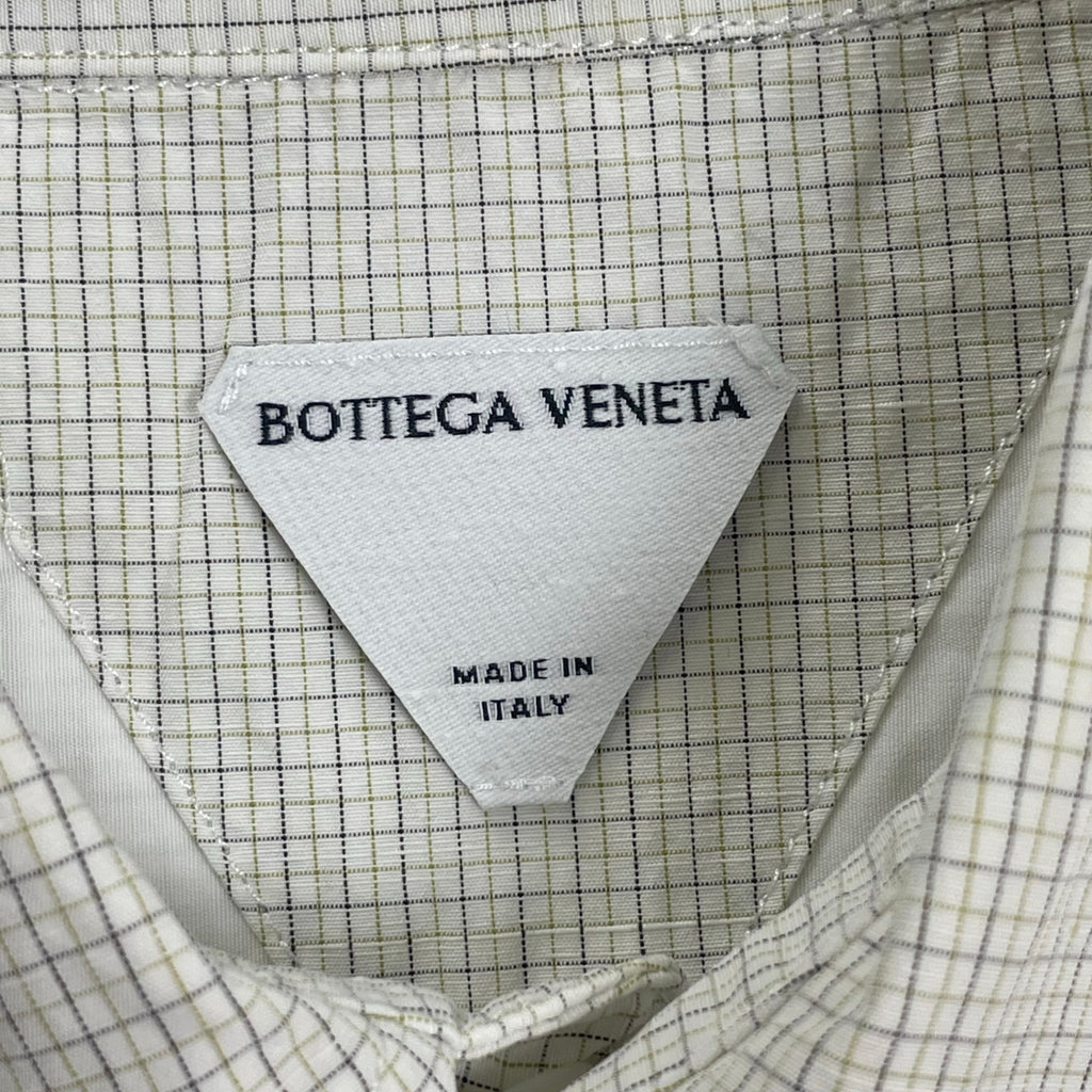 BOTTEGA VENETA ボッテガ ヴェネタ / Checked Cotton And Linen Shirt 参考定価：130,000程度 SIZE：46