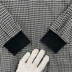 BURBERRY GOLF / ハウンドトゥース柄ポロシャツ SIZE:M