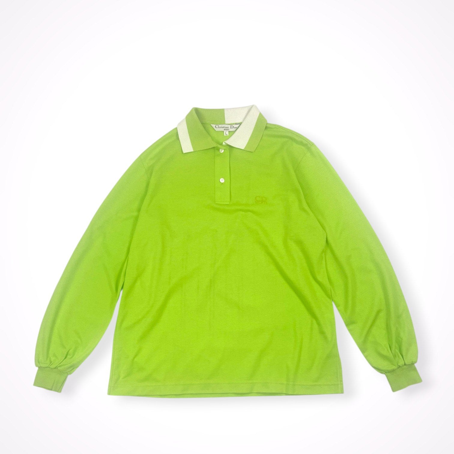 Christian Dior SPORTS クリスチャンディオール スポーツ / ヴィンテージバイカラーポロシャツ グリーン SIZE:L