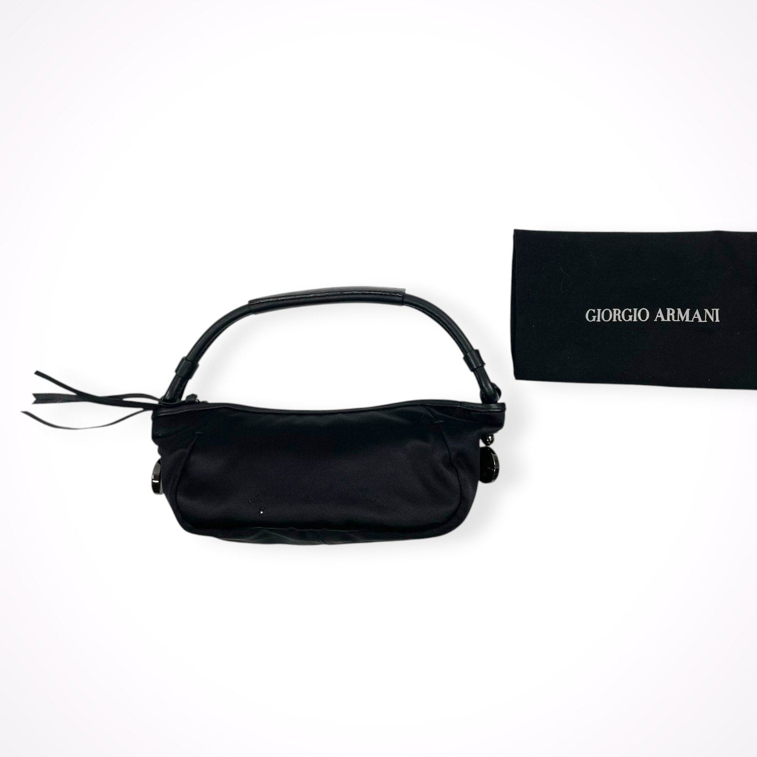 GIORGIO ARMANI / レザーハンドル ミニバッグ LIMITED EDITION 参考定価：180,000程度